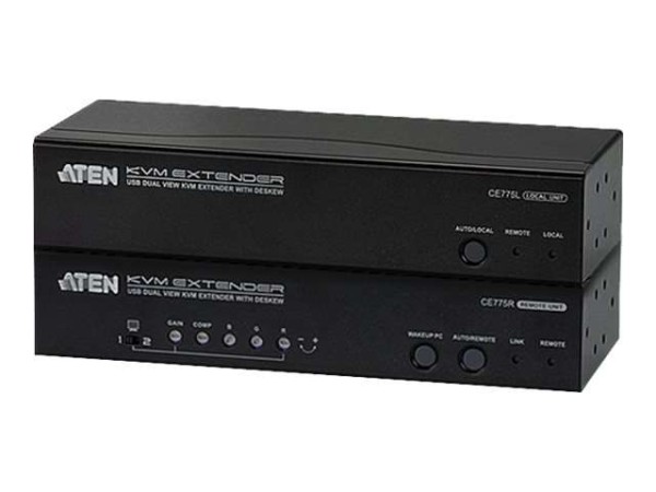 ATEN RS232 Dual View USB/VGA Audio Extender CE775-AT-G