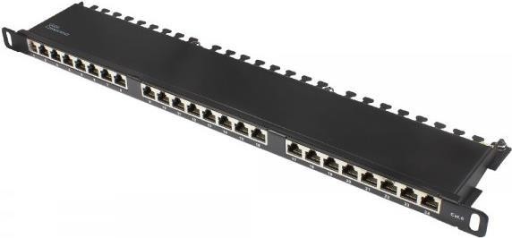 GOOD CONNECTIONS Patchpanel 19"Cat. 6 24-P. 0,5 HE schw. GC-N0136