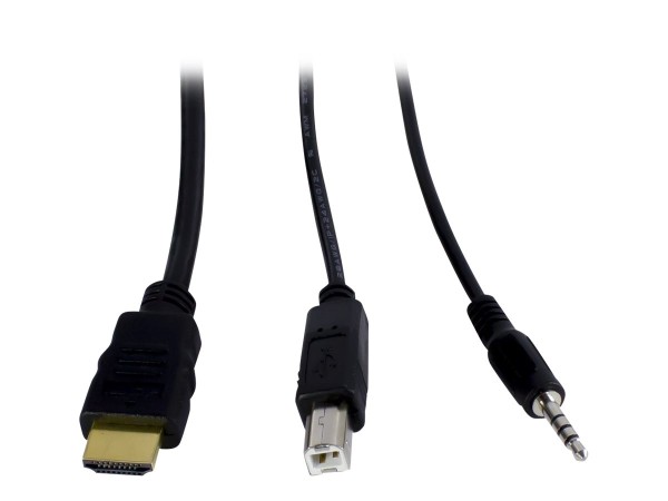 INTERTECH INTERTECH INTER-TECH KVM KVM-AS-22HA HDMI line in 4x HDMI 4x 3,5mm 3pol. Klinke 1 Power line out 2x