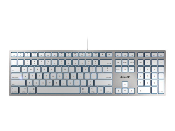 CHERRY TAS KC 6000 Slim for MAC silber USB amerikan. Layou JK-1610US-1