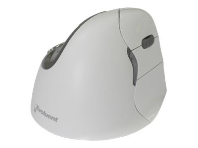 BAKKERELKHUIZEN BAKKERELKHUIZEN Evoluent VerticalMouse 4, für Rechtshänder, Bluetooth, weiß / grau