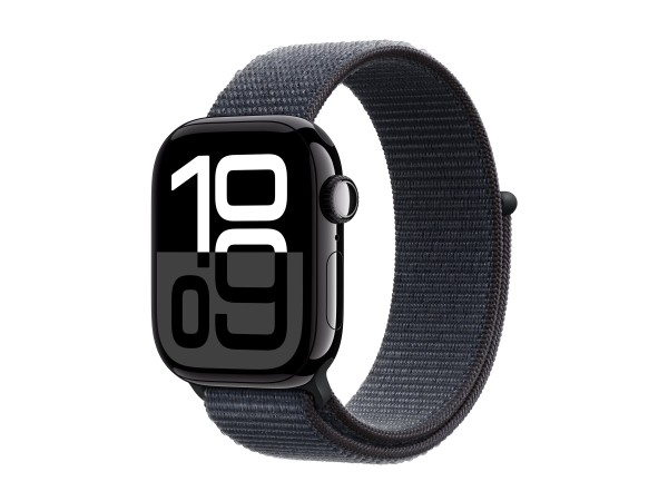 APPLE Watch Series 10 GPS 42mm Jet Black Aluminium Case with Ink Sport Loop MWWG3QF/A