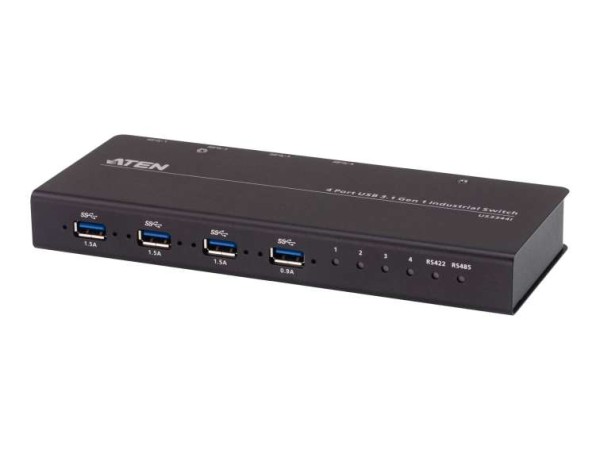 ATEN 4-Port USB 3.1 Gen1 Industrial Switch US3344I-AT