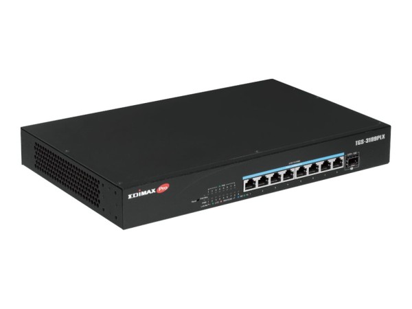 EDIMAX TGS-3109PLX 8-Port 2.5GbE Web Smart PoE++ Switch with 1-Port 10GbE S TGS-3109PLX
