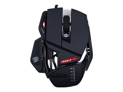 MAD CATZ R.A.T. 4+ Gaming Maus Schwarz - Maus - Optisch (MR03MCINBL000-0) MR03MCINBL000-0