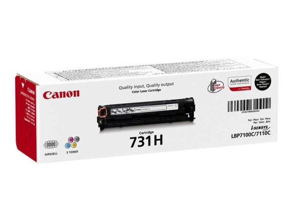 CANON 731 BK H Schwarz Tonerpatrone 6273B002