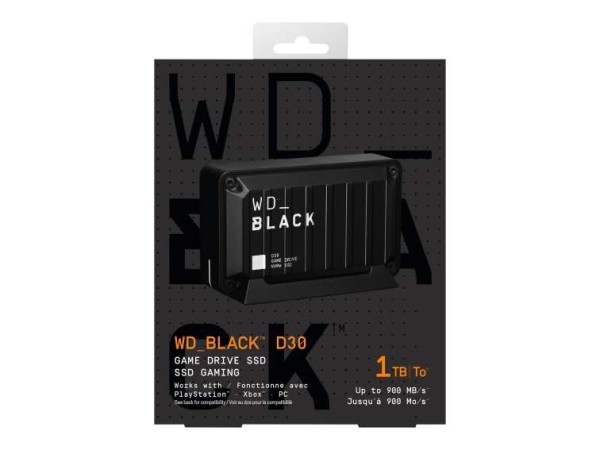 WESTERN DIGITAL D30 Game Drive SSD 1TB WDBATL0010BBK-WESN