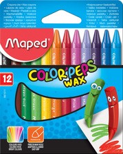 Maped Wachsmalstift COLOR'PEPS WAX, 18er Kartonetui