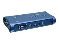 TRENDNET Umschalter KVM 4-port Kit Audio TK-409K