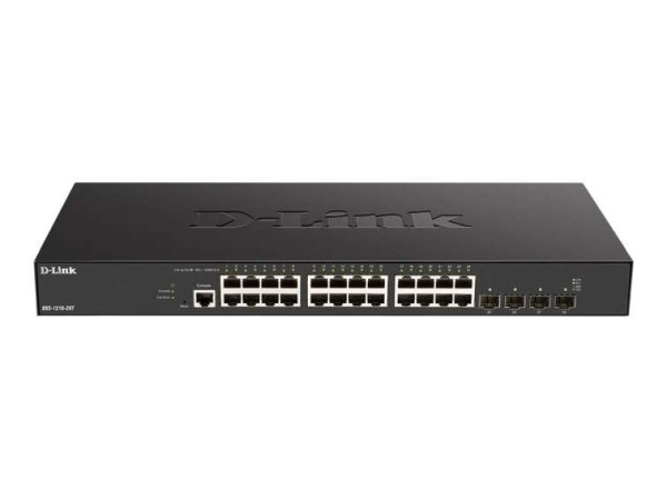 D-LINK 24 x 10G Base-T ports + 4 x 10G/25G SFP28 ports Smart Managed Switch DXS-1210-28T