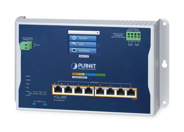 PLANET TECHNOLOGY PLANET TECHNOLOGY Industrial 8-Port Wall-mount Switch