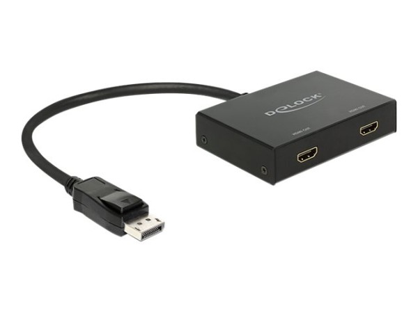 DELOCK DELOCK Splitter Displayport 1.2 in > 2 x HDMI out