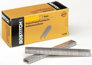 BOSTITCH Heftklammern STCR5019, 6 mm, Inhalt: 5.000 Stück