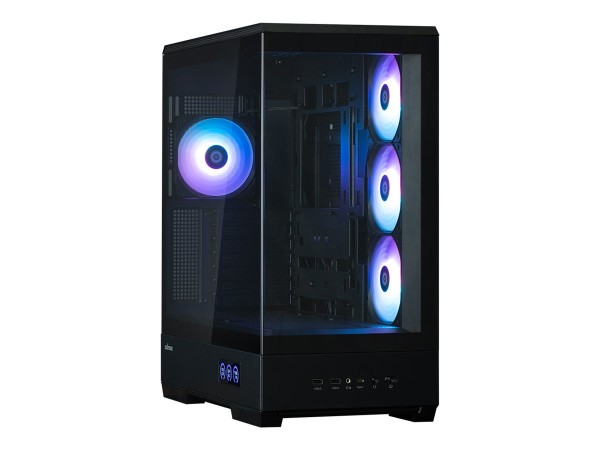 ZALMAN ZALMAN P50 DS PC-Gehäuse, Midi-Tower, ATX, RGB, Tempered Glass - schwarz