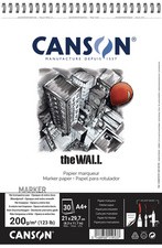 CANSON Zeichenpapier-Spiralblock "The WALL", A4, 200 g/qm