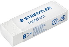STAEDTLER Kunststoff-Radierer rasoplast B40, weiß