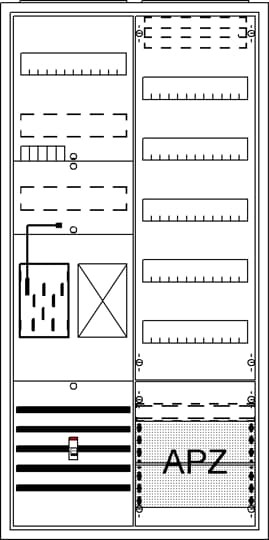 ABB ABB Striebel Komplettschrank AP BKE-I BA27MB A27 1Z1R1V5A2 2CPX054245R9999