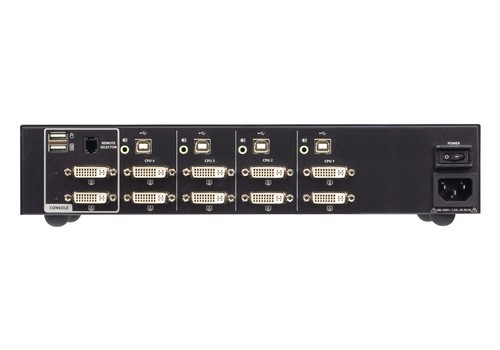 ATEN CS1144D4 4-Port USB DVI Dual Display Secure KVM Switch CS1144D4