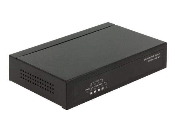 DELOCK Delock Switch 4+1 Port 10/100 RJ45 PoE+