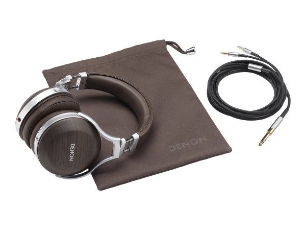 DENON AH-D5200 HiFi Kopfhörer Over Ear High-Resolution Audio Holz AHD5200EM
