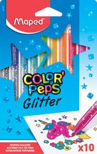 Maped Glitter-Fasermaler COLOR'PEPS, 10er Kartonetui