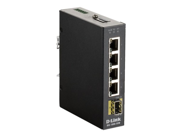 D-LINK 5 Port Unmanaged Switch with 4 x 10/100/1000BaseTX ports & 1 x 100/1 DIS-100G-5SW