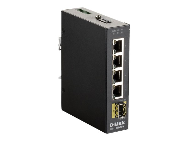 D-LINK 5-Port Unmanaged Layer2 Gigabit Industrial Switch, 4x 100/1000Mbit/s DIS-100G-5SW