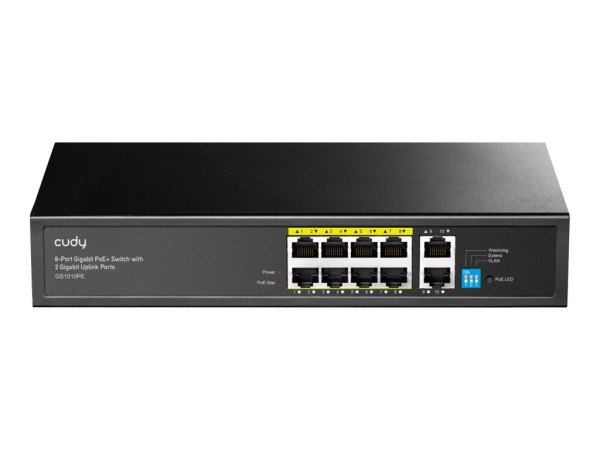 CUDY CUDY GS1010PE 8-Port Gigabit PoE+ Switch