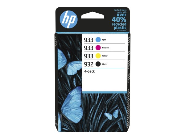 HP HP 932 Black 933 CMY Original Ink Cartridge 4-Pack