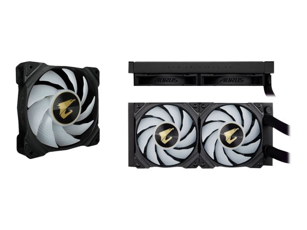 GIGABYTE AORUS WATERFORCE X 240 All-in-one Liquid Cooler with Circular LCD GP-AORUS WATERFORCE X 24