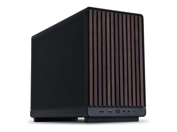 LIAN LI DAN Cases A3-mATX Wood Edition PC-Gehäuse, Micro-ATX - Walnuss, sch A3- MATX-WD BLACK