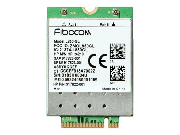 HP HP XMM 7360 - Wireless cellular modem - 4G LTE - M.2 Card - 150 Mbps - for EliteBook 735 G6, 745 G6,