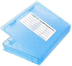 LogiLink HDD-Box für 2 x 2,5" Festplatten, blau