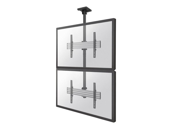 NEOMOUNTS PRO Flat Screen Ceiling Mount - 1x2 (2 x vertical) / 32-55" / Bla NMPRO-C12