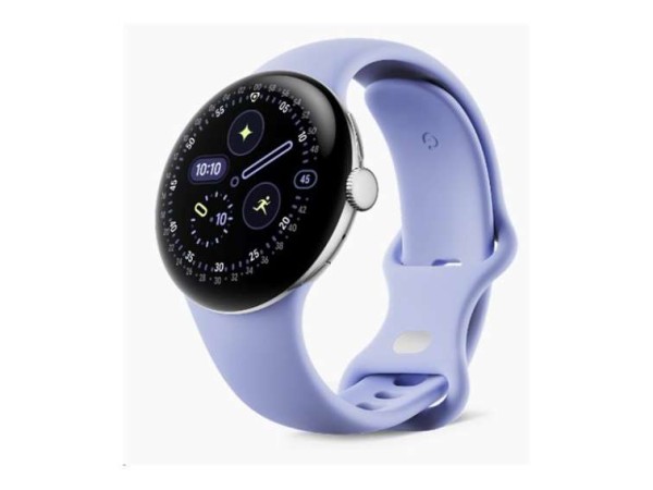 GOOGLE Pixel Watch 4 LTE 41 mm Polished Silver Iris Smartwatch Wear OS GA10839-EU