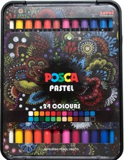 POSCA Wachsmalstift PASTEL KPA100, 24er Etui