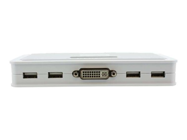 INLINE Adapter KVM Switch 4-Port INLINE (DVI/USB/Audio) [wh] 61614I