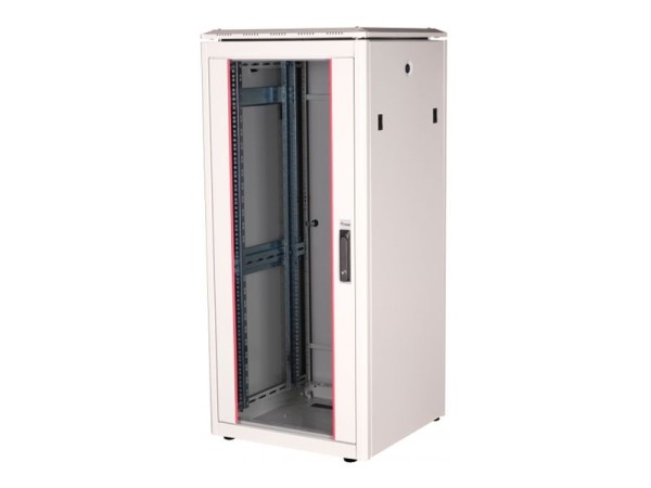 EQUIP EQUIP Serverschrank 19"  26U 600x600mm Glastür   grau