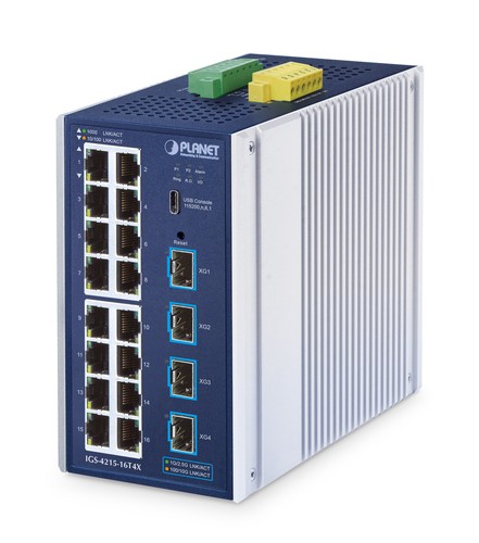 PLANET TECHNOLOGY PLANET TECHNOLOGY IP30 Industrial L2/L4 16-Port