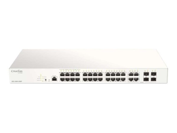 D-LINK Nuclias Cloud Managed 28-Port Layer2 PoE+ Gigabit Switch DBS-2000-28MP