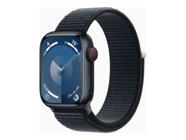 APPLE Watch Series 9 GPS + Cellular 41mm Midnight Aluminium Case with Midni MRHU3QF/A