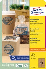 AVERY Zweckform Naturbraune Etiketten, 62 x 42 mm