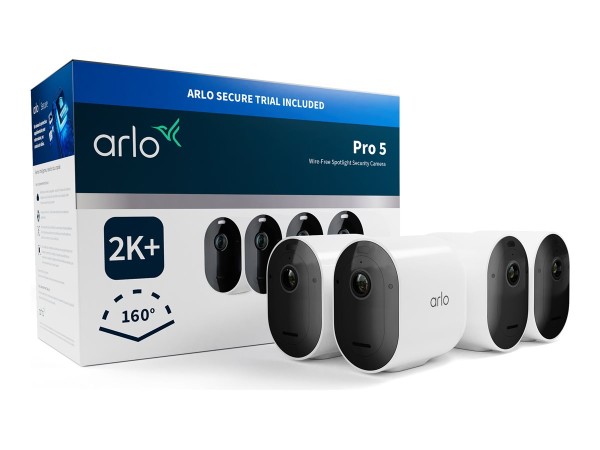 ARLO Pro5 2K Security Camera 4-Cam VMC4460P-200EUS
