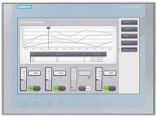 SIEMENS SIEMENS 6AV2123-2MB03-0AX0 6AV21232MB030AX0 SIMATIC HMI KTP1200