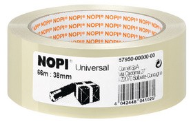 NOPI Verpackungsklebeband Universal, 50 mm x 66 m, 45 my