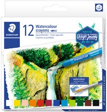 STAEDTLER Aquarellkreide Design Journey, 12er Kartonetui