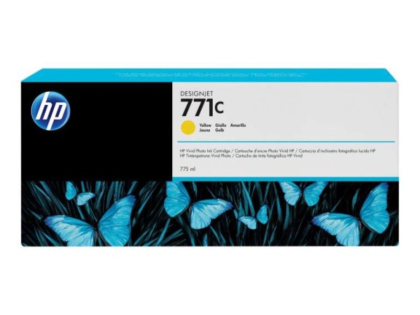 HP 771C Gelb Tintenpatrone B6Y10A