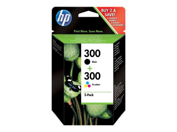 HP HP 300 2er Pack Schwarz,dreifarbig Tintenpatrone