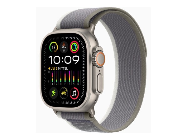 APPLE Watch Ultra 2 GPS + Cellular, 49mm Titanium Case with Green/Grey Trai MRF33FD/A