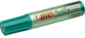 BIC Permanent-Marker Marking Onyx 1481, Keilspitze, grün